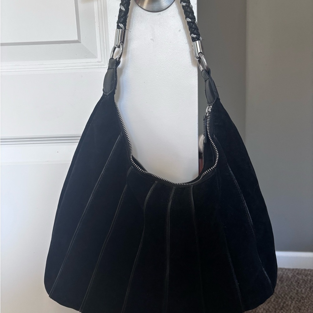 Black Suede Women's Bag